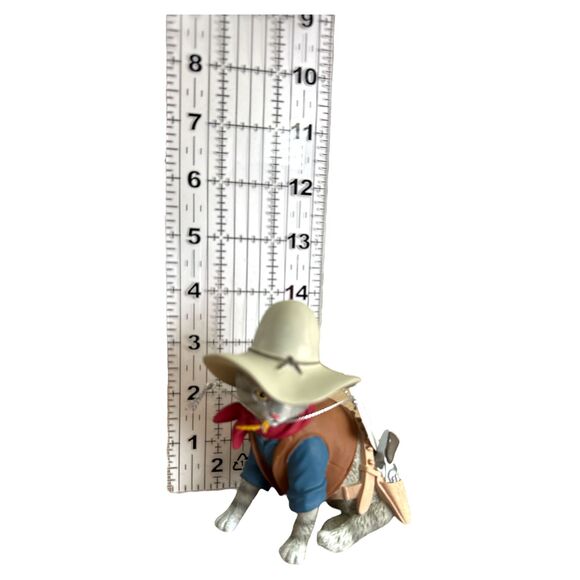 Hamilton Spurs 'N Fur One Bad Out-Claw Cowboy Cat Figurine 2016 Tag - Picture 6 of 7